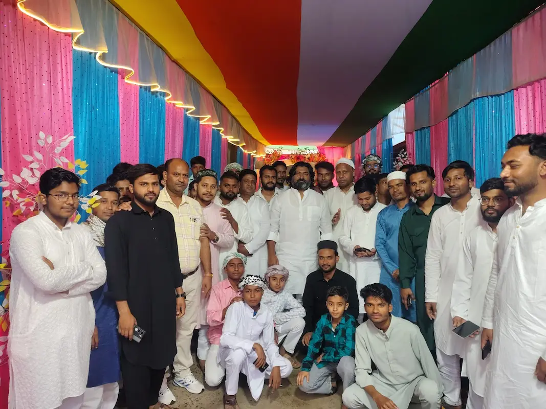 ईद कमिटी राजमहल सांसद विधायक स्वागत