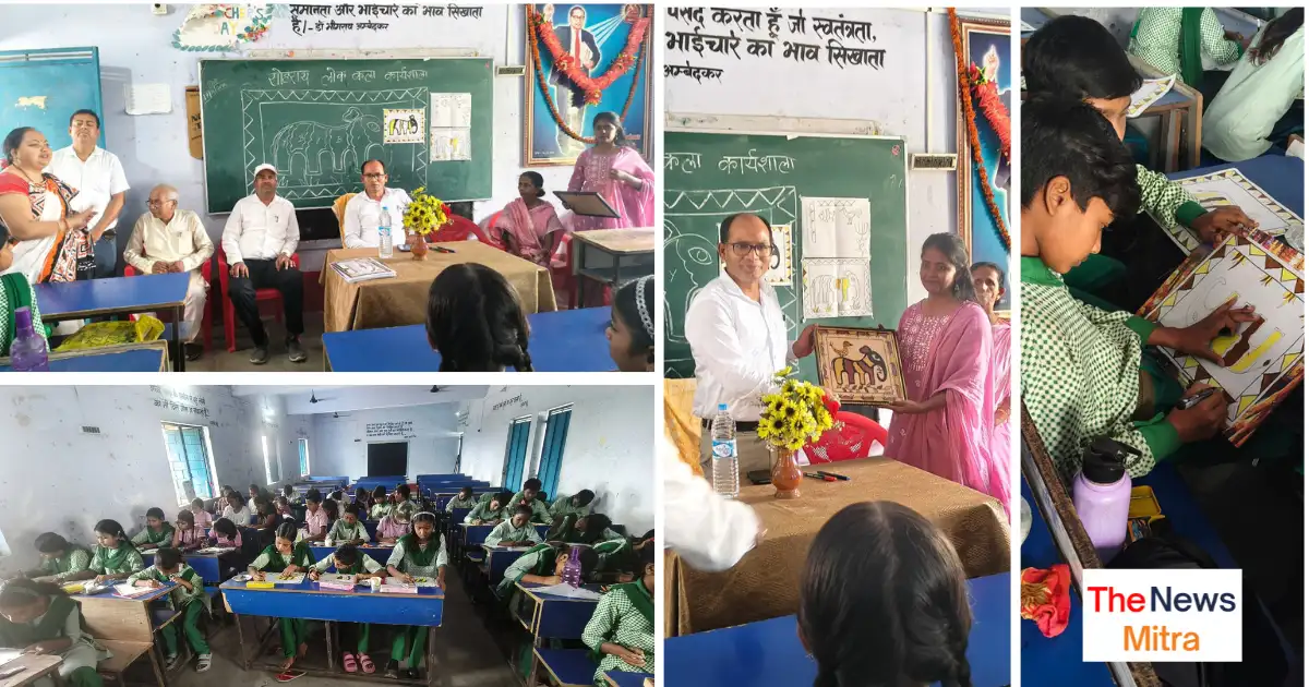कार्यशाला के दौरान ली गई तस्वीर