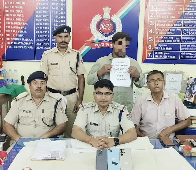जानकारी देते रेल पुलिस की टीम