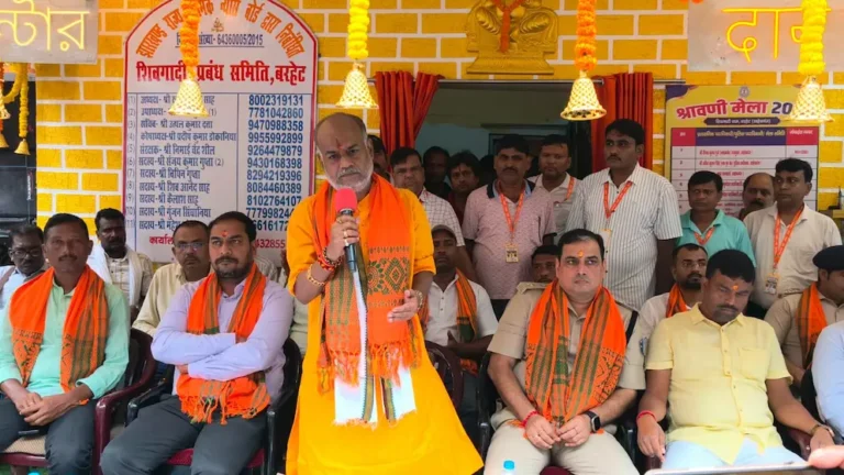 उद्घाटन के बाद संबोधित करते पंकज मिश्रा